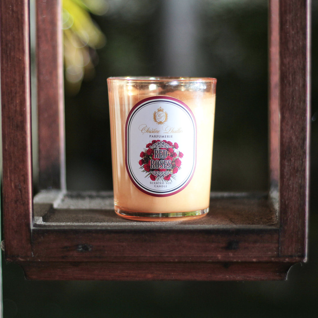 Scented Soy Candle Red Roses